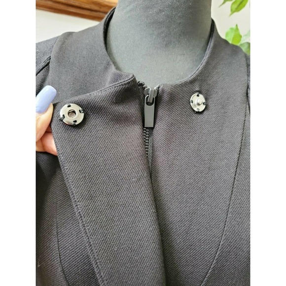Cabi Women Black Rayon Long Sleeve Full Zip Front Zip Fitted Jacket Size Medium - Picture 6 of 12